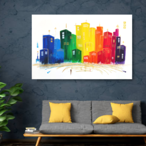 Vibrant City Painting